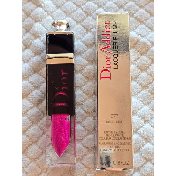 Dior Addict Lacquer Plump 677 Disco Dior - Picture 3 of 5